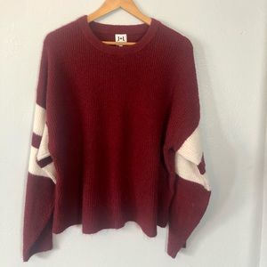 John+Jenn Knit Varsity Sweater Size XL